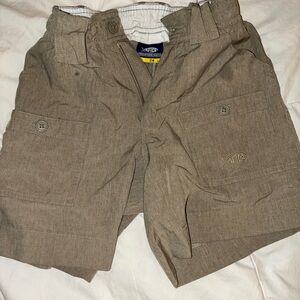AFTCO Boys Fishing Shorts Tan heather